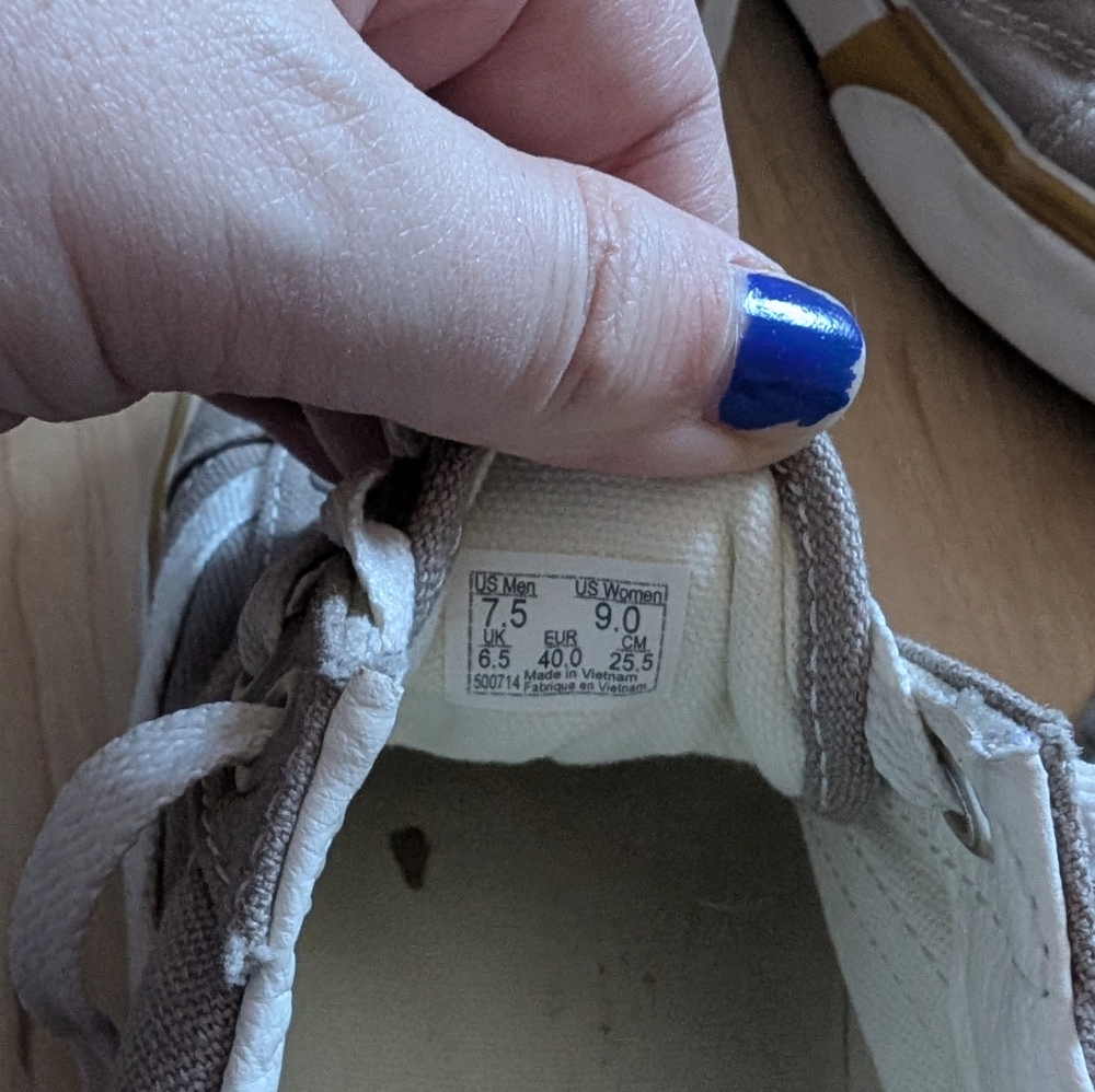 Platform Beige Vans - Picture 3 of 3